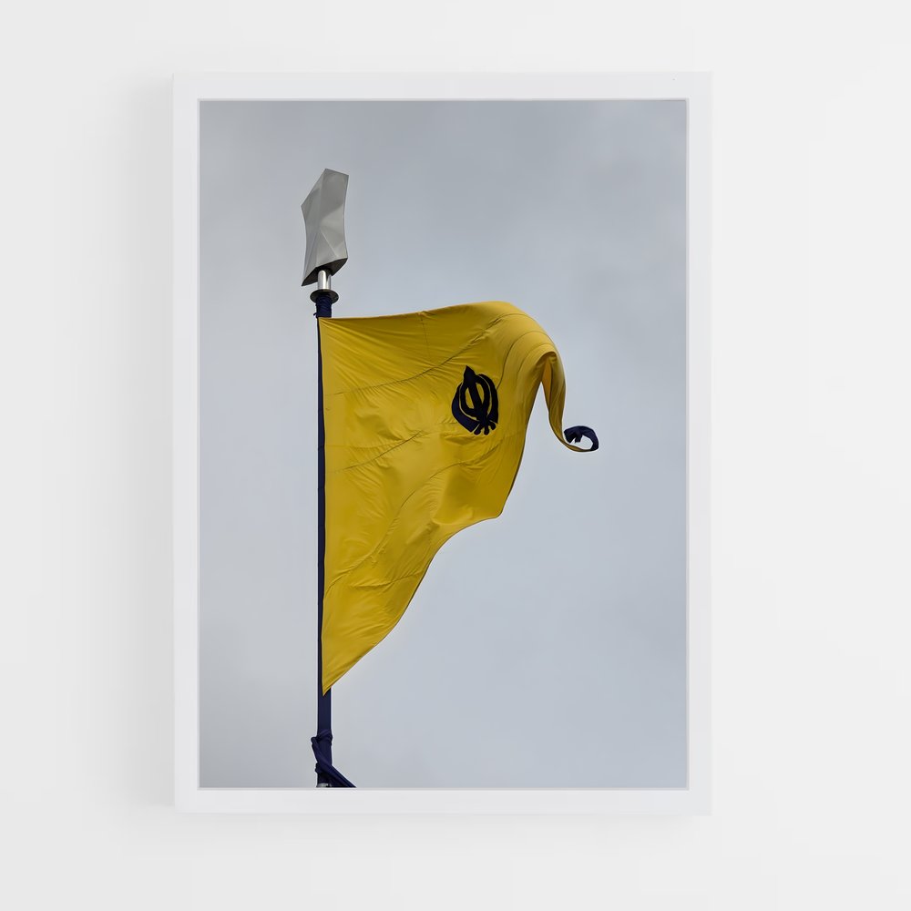ap-sikh flag-1 cadre Blanc
