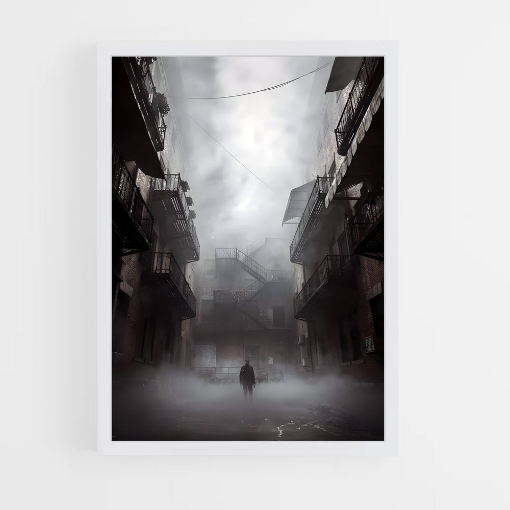 ap-silent hill-10 cadre Blanc