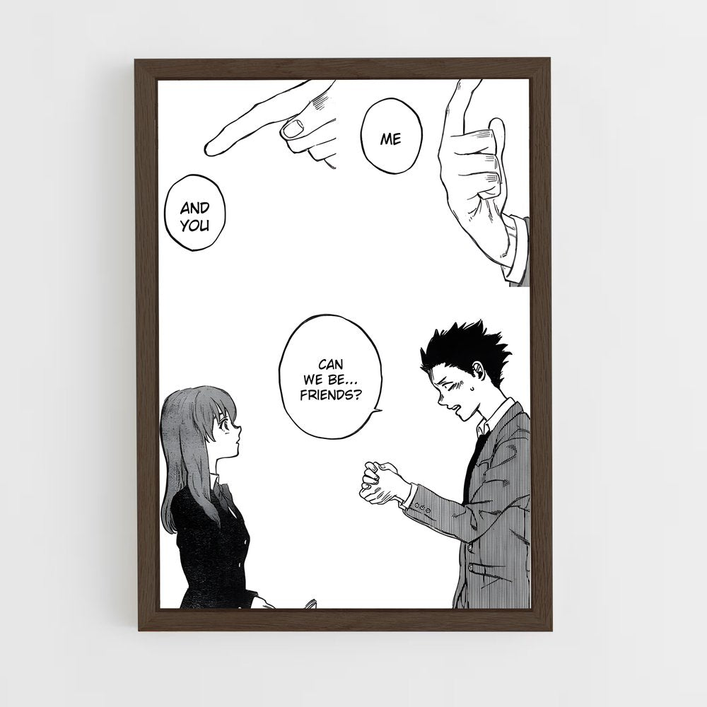 ap-silent voice-4 cadre Bois foncé
