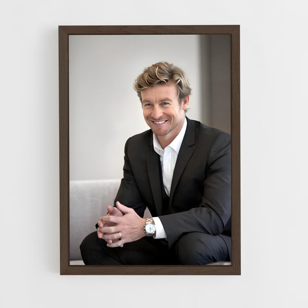 ap-simon baker-2 cadre Bois foncé