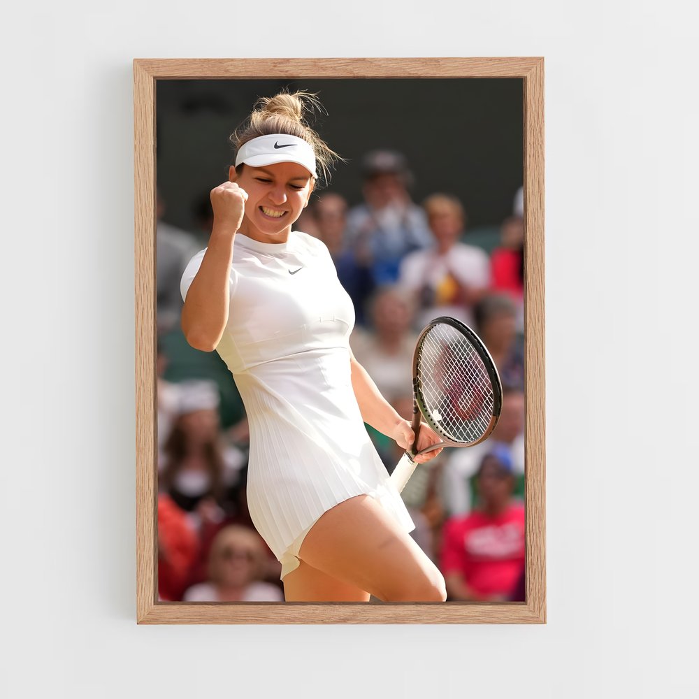 ap-simona halep-1 cadre Bois clair
