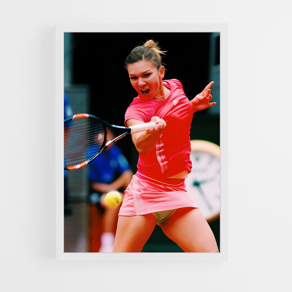 ap-simona halep-7 cadre Blanc