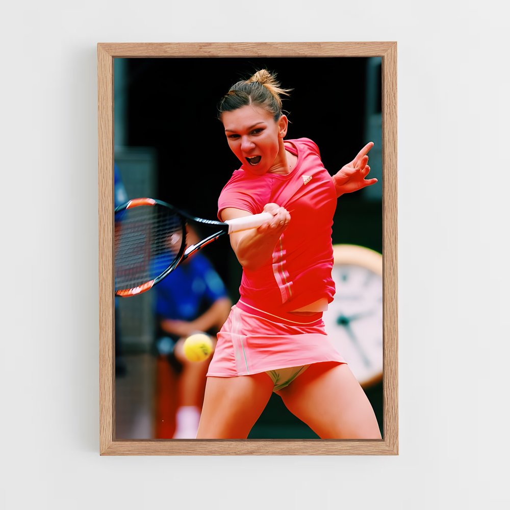 ap-simona halep-7 cadre Bois clair