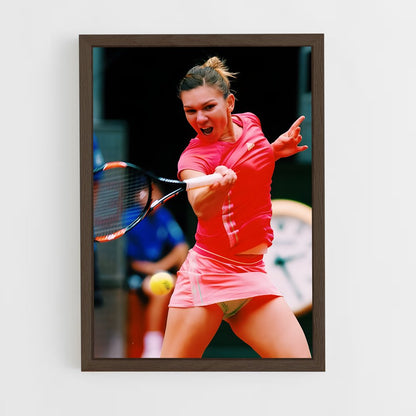 ap-simona halep-7 cadre Bois foncé