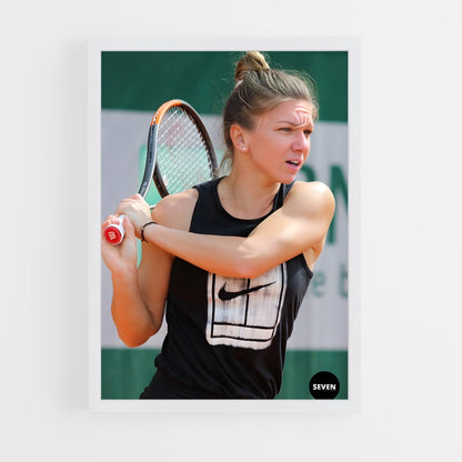 ap-simona halep-9 cadre Blanc