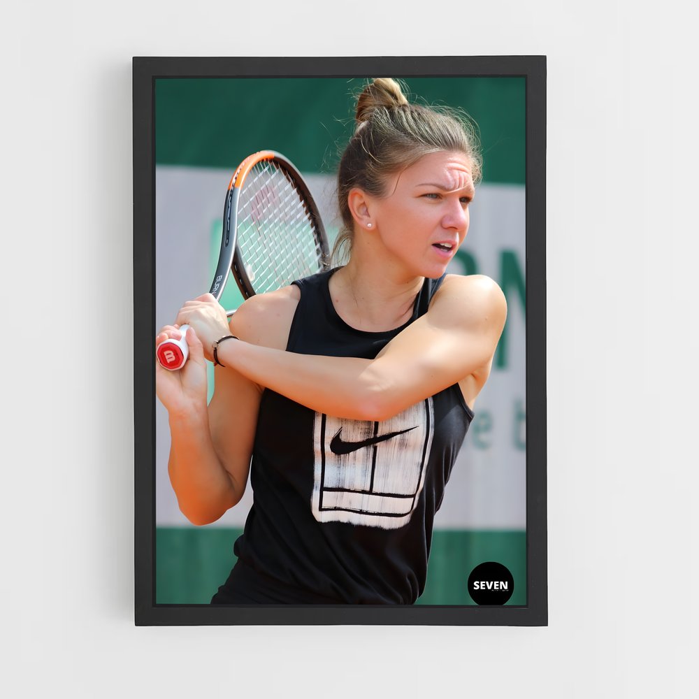 ap-simona halep-9 cadre Noir