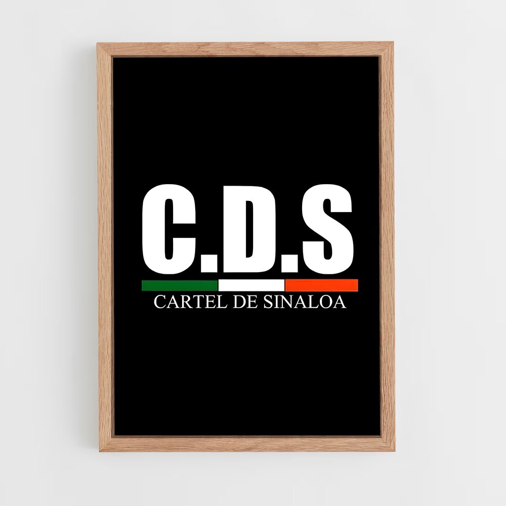 ap-sinaloa cartel-4 cadre Bois clair