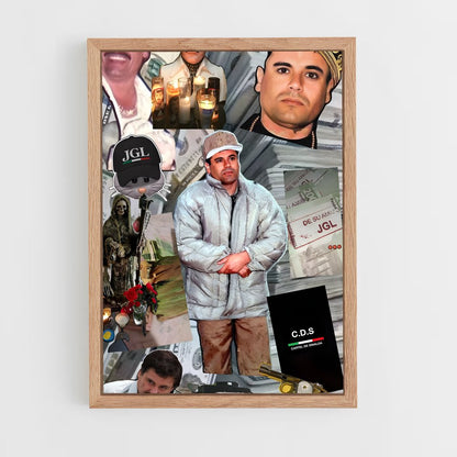 ap-sinaloa cartel-5 cadre Bois clair