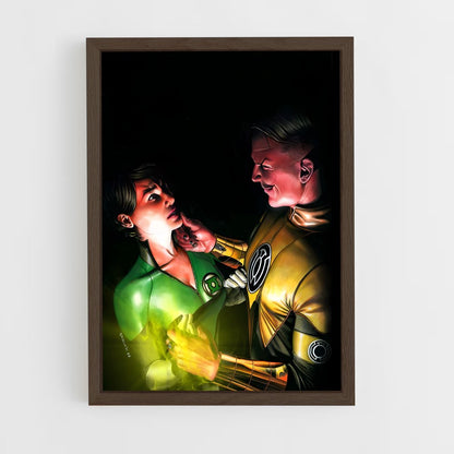 ap-sinestro green lantern-13 cadre Bois foncé