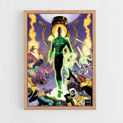 ap-sinestro green lantern-15 cadre Bois clair