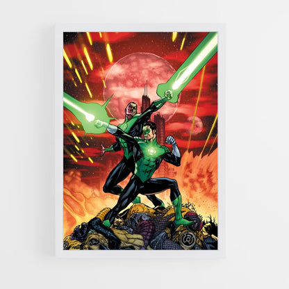 ap-sinestro green lantern-4 cadre Blanc