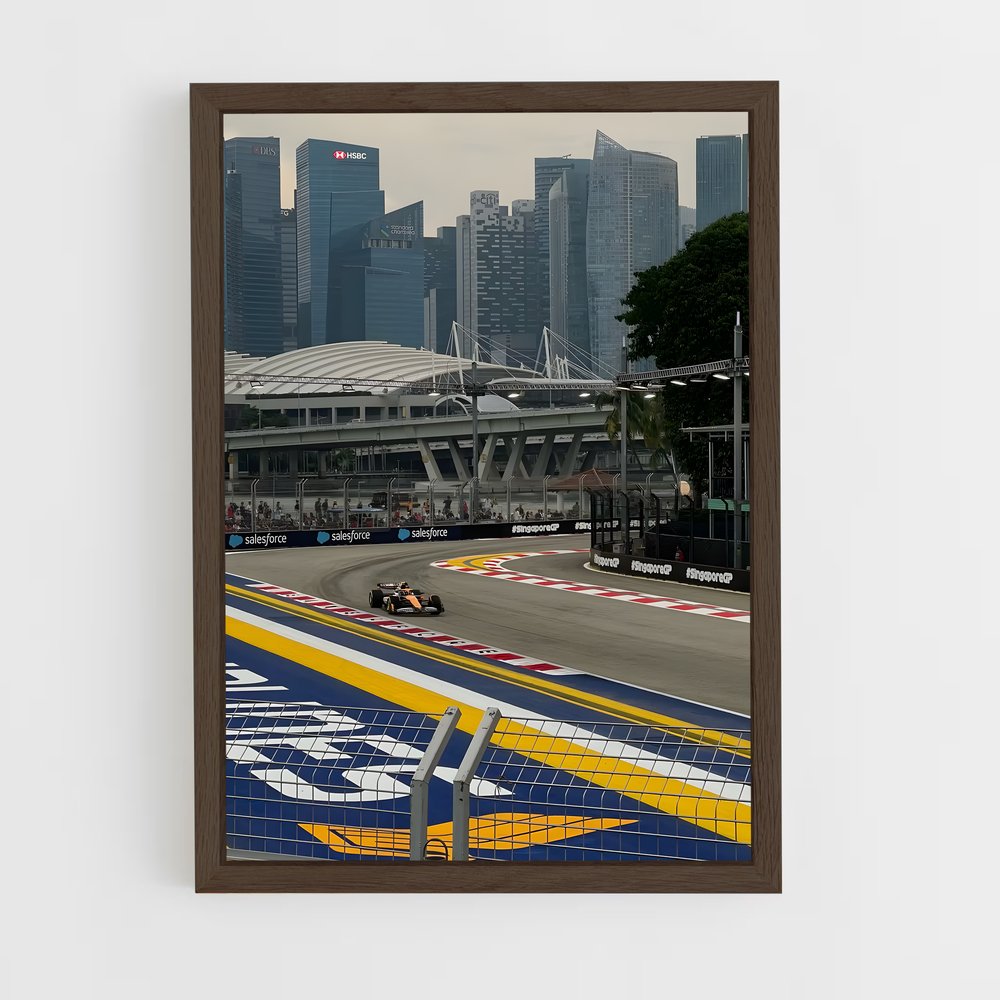 ap-singapore grand prix-5 cadre Bois foncé