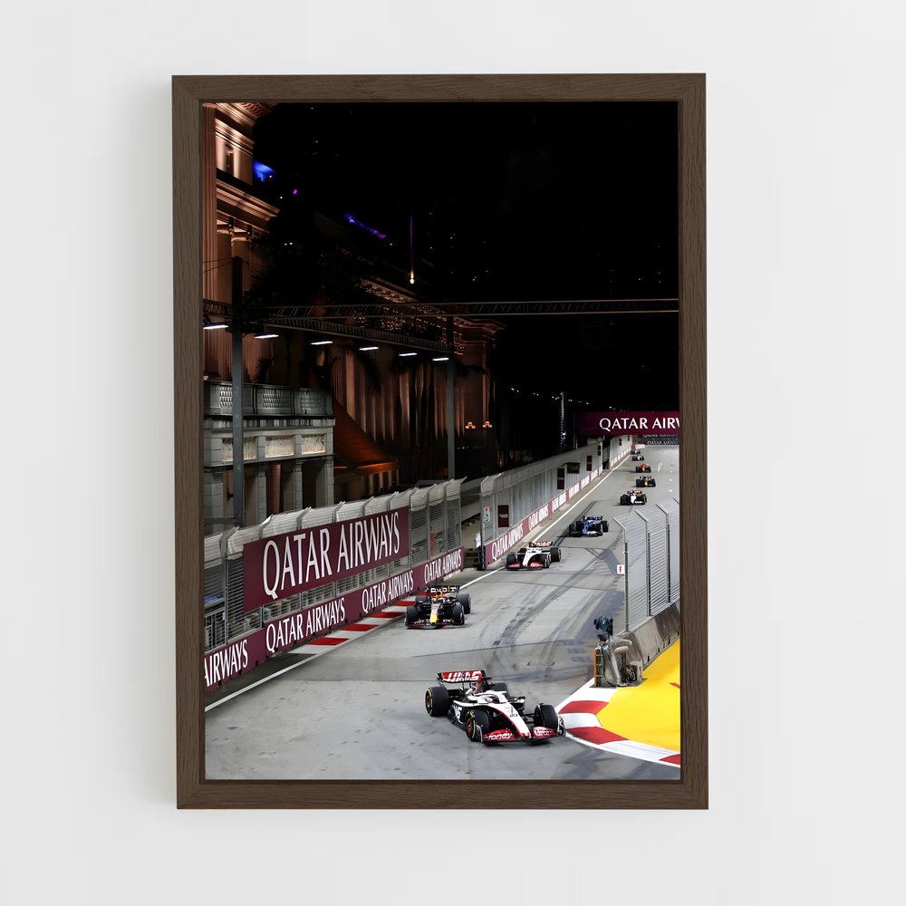 ap-singapore grand prix-8 cadre Bois foncé