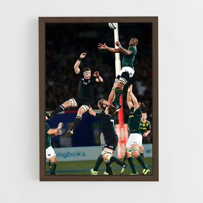 ap-siya kolisi-7 cadre Bois foncé