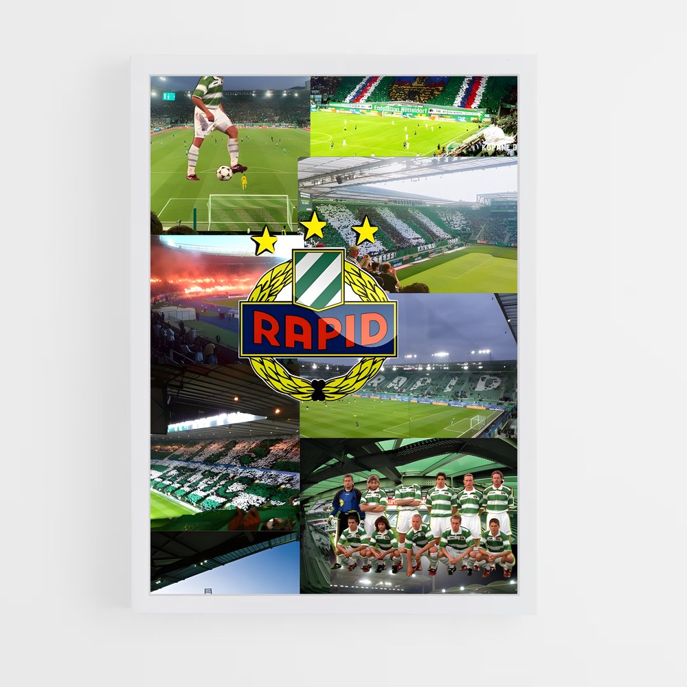ap-sk rapid wien-1 cadre Blanc