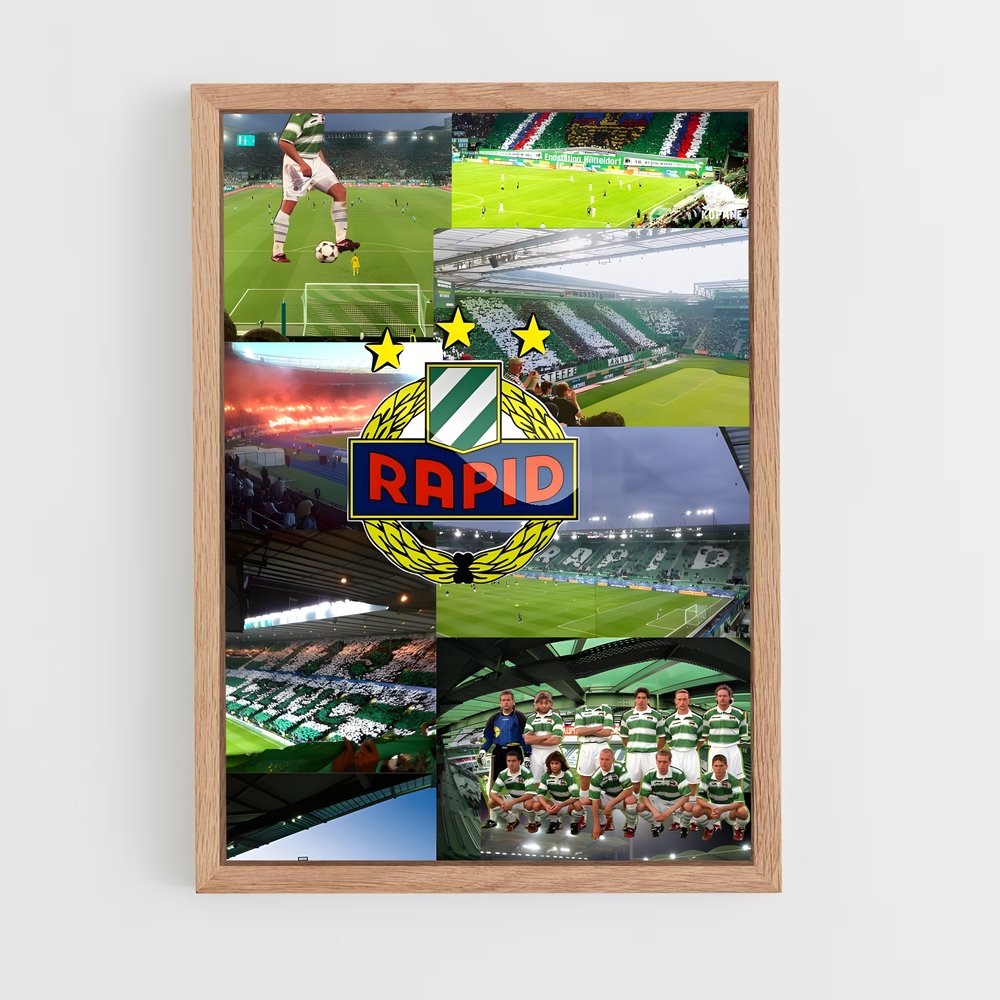ap-sk rapid wien-1 cadre Bois clair