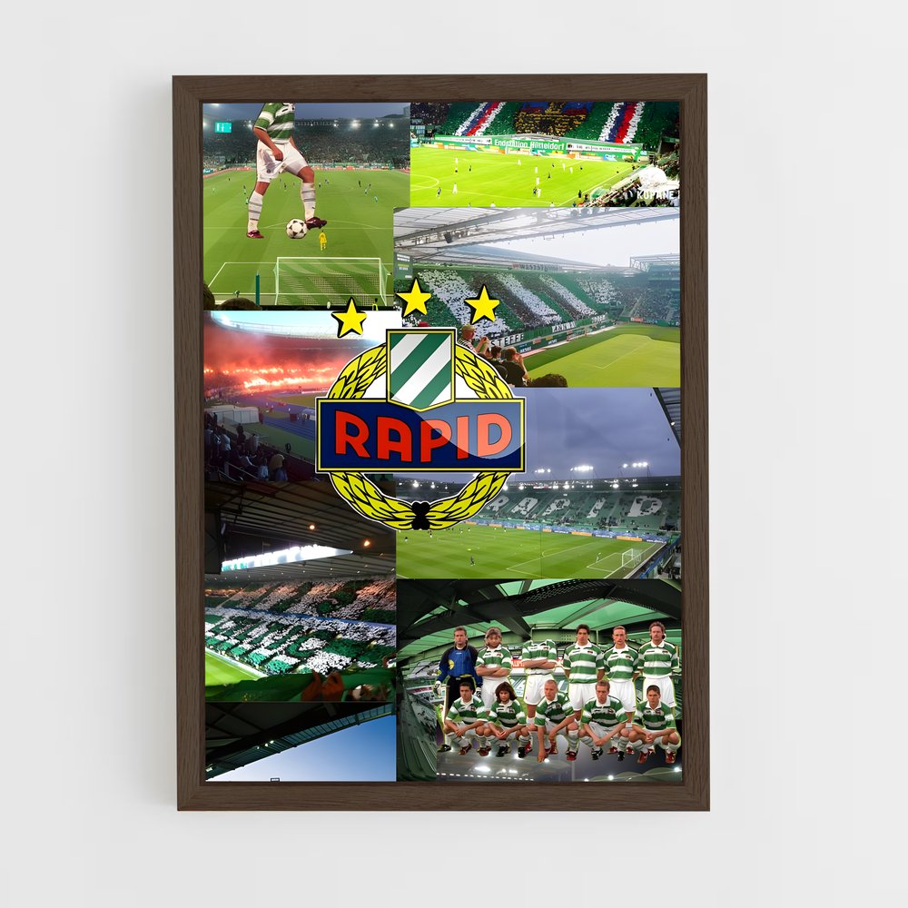 ap-sk rapid wien-1 cadre Bois foncé