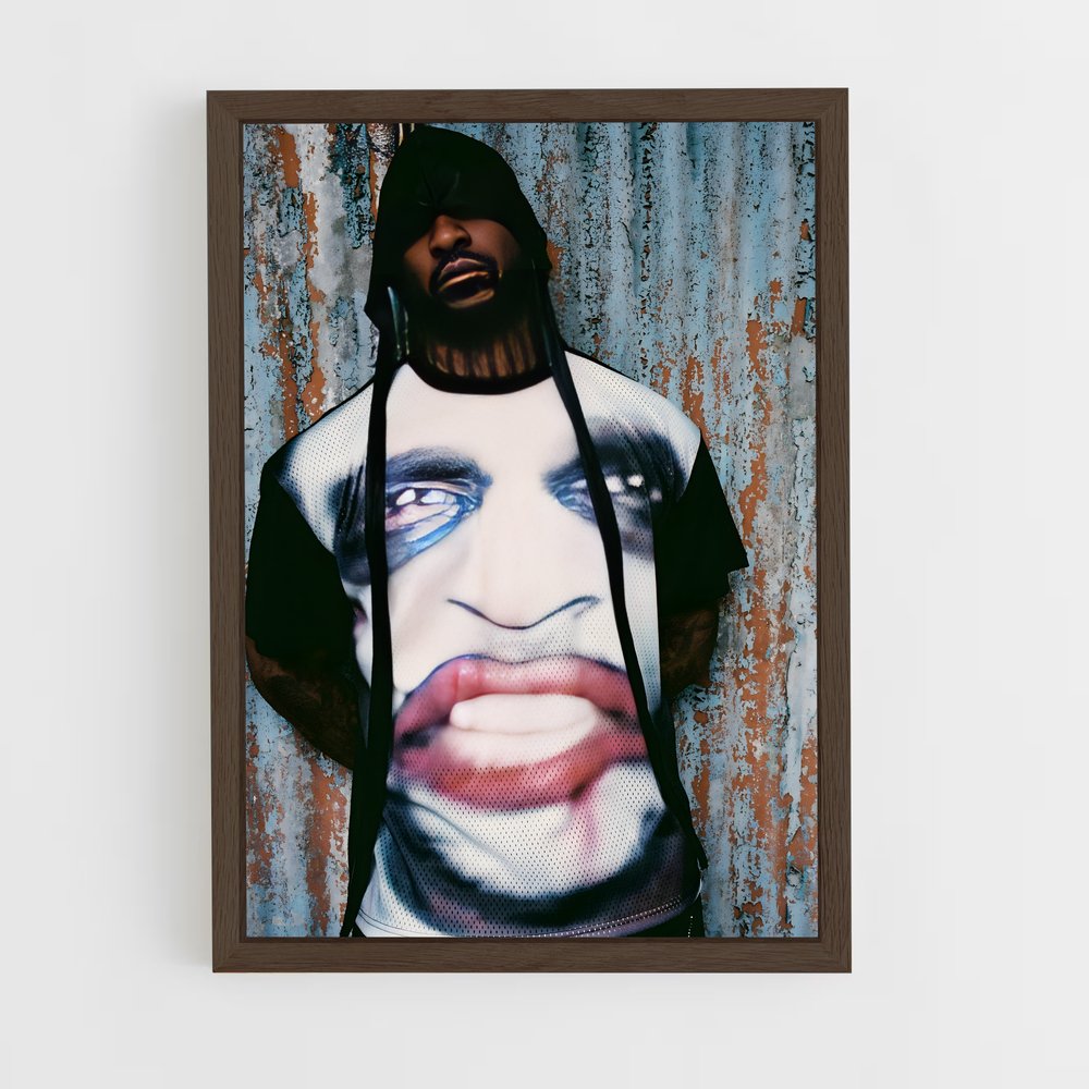 ap-skepta-8 cadre Bois foncé