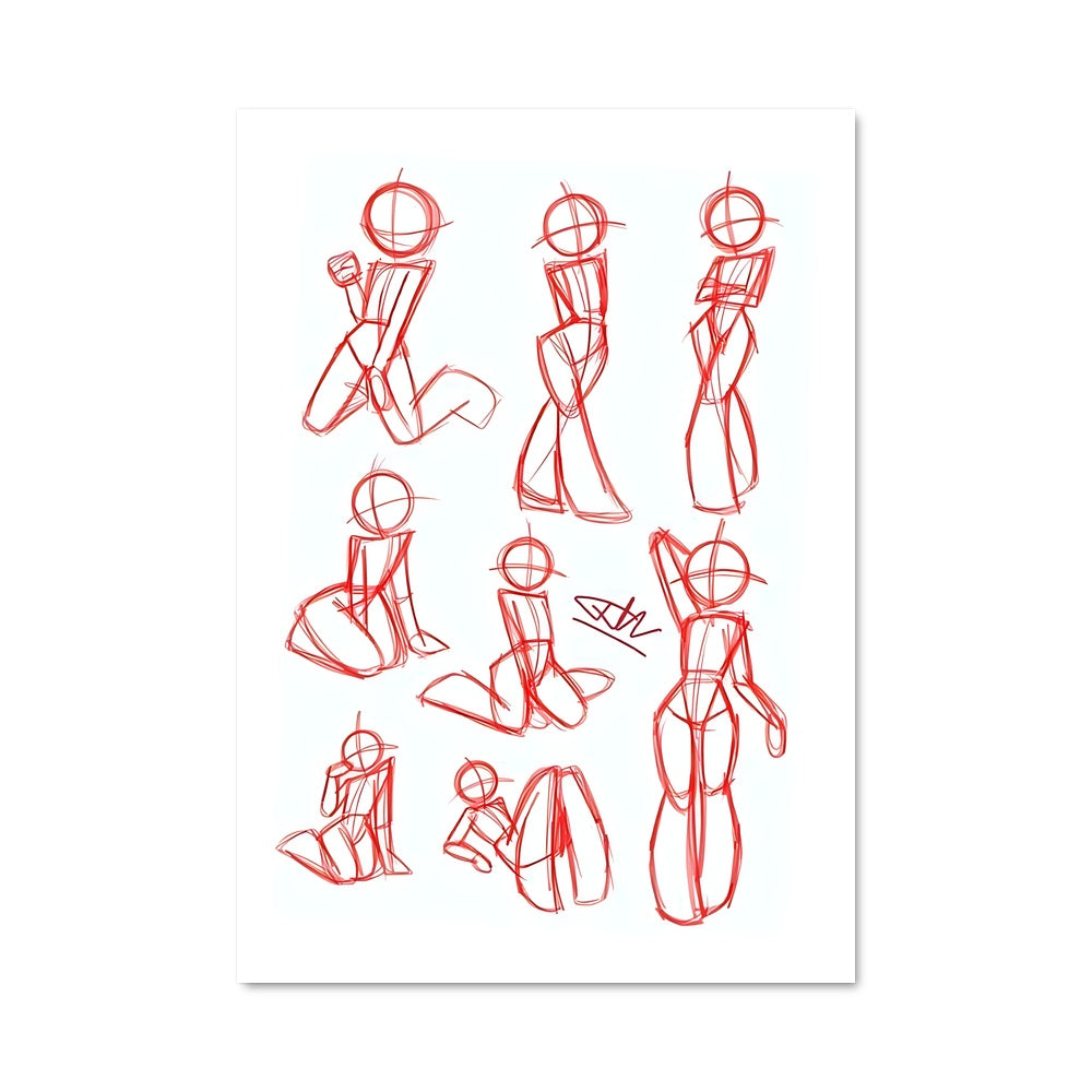 Poster Croquis de Vie