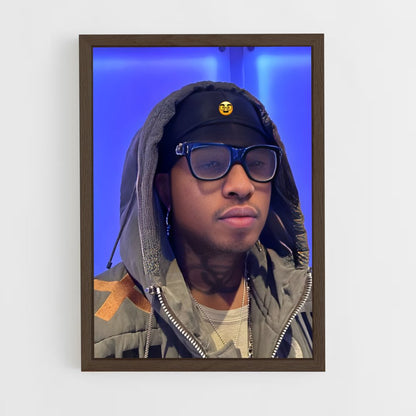 ap-ski mask the slump god-2 cadre Bois foncé