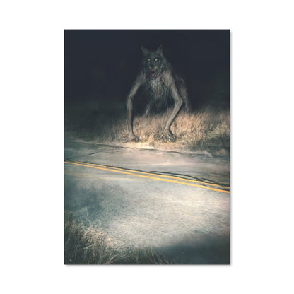Poster Loup des Routes