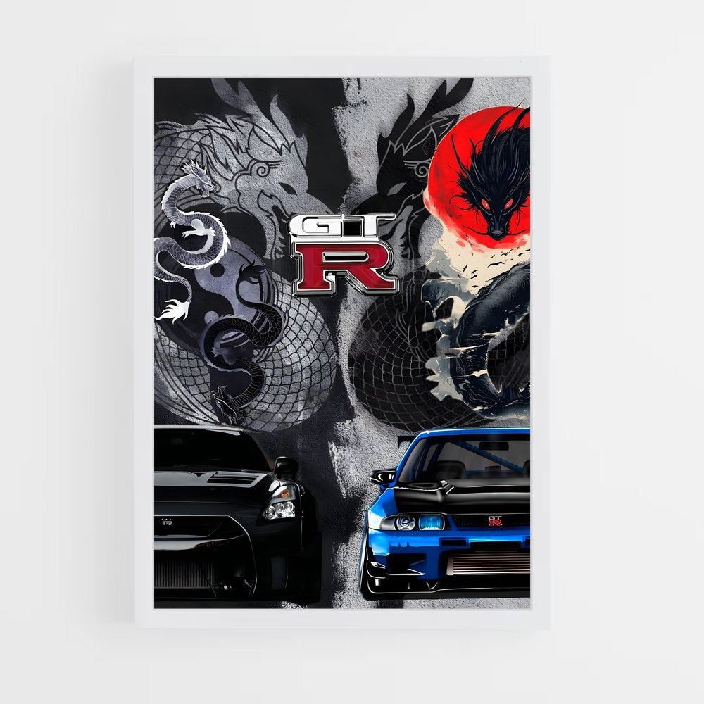 ap-skyline gt-r r33-2 cadre Blanc