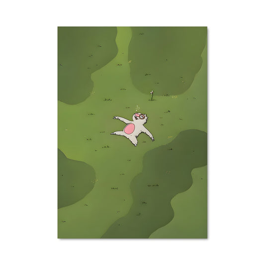 Poster Chat Flottant