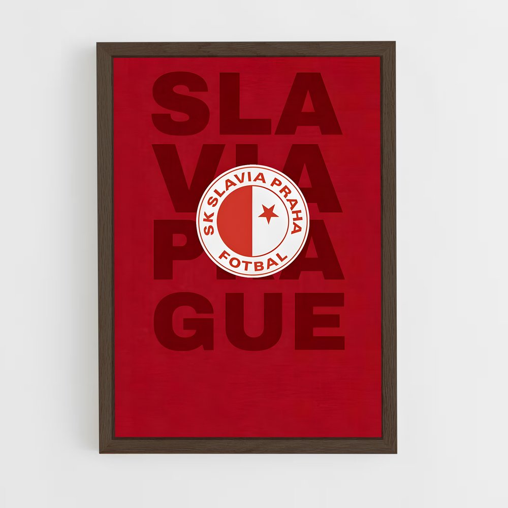 ap-slavia prague-2 cadre Bois foncé