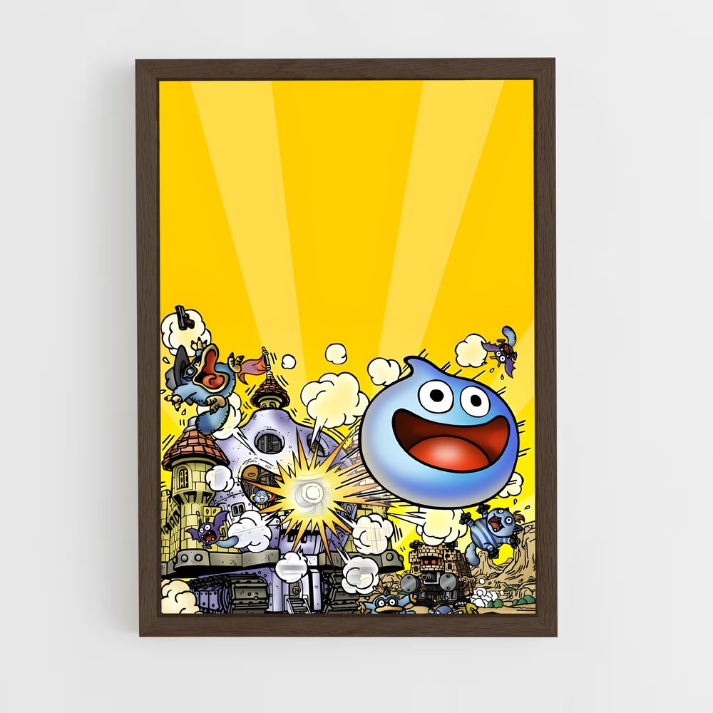 ap-slime dragon quest-2 cadre Bois foncé
