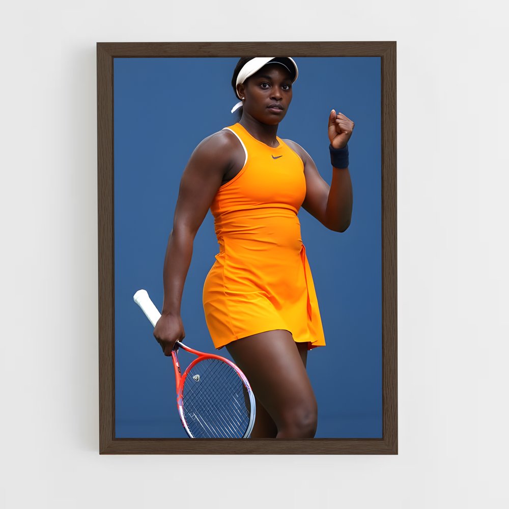 ap-sloane stephens-5 cadre Bois foncé