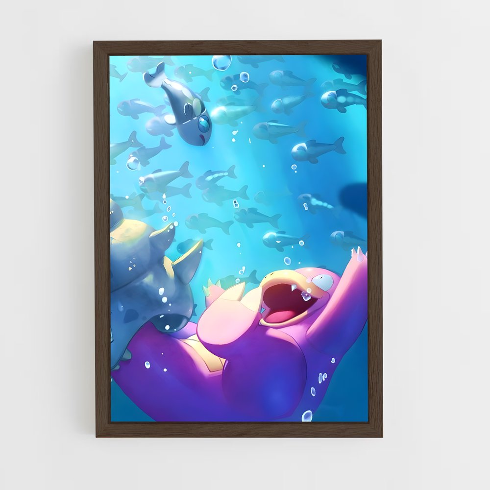 ap-slowbro-1 cadre Bois foncé