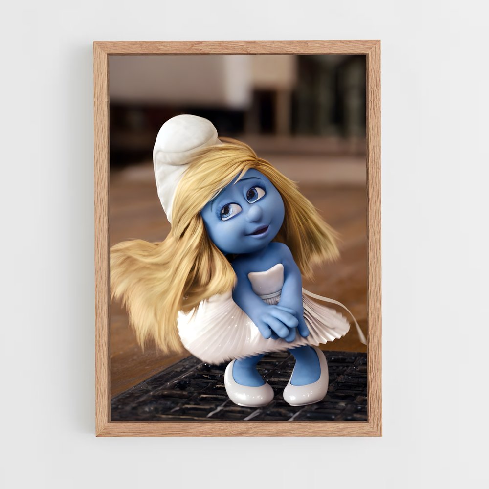 ap-smurfette-1 cadre Bois clair