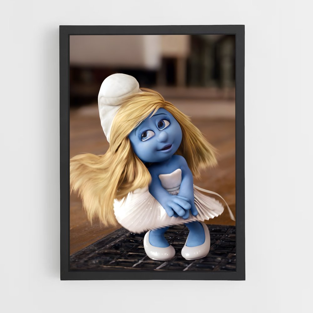 ap-smurfette-1 cadre Noir