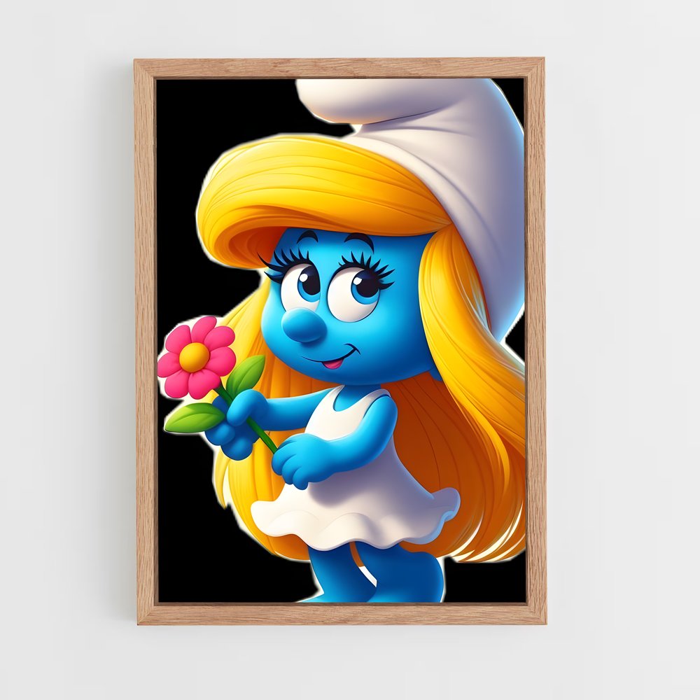 ap-smurfette-2 cadre Bois clair