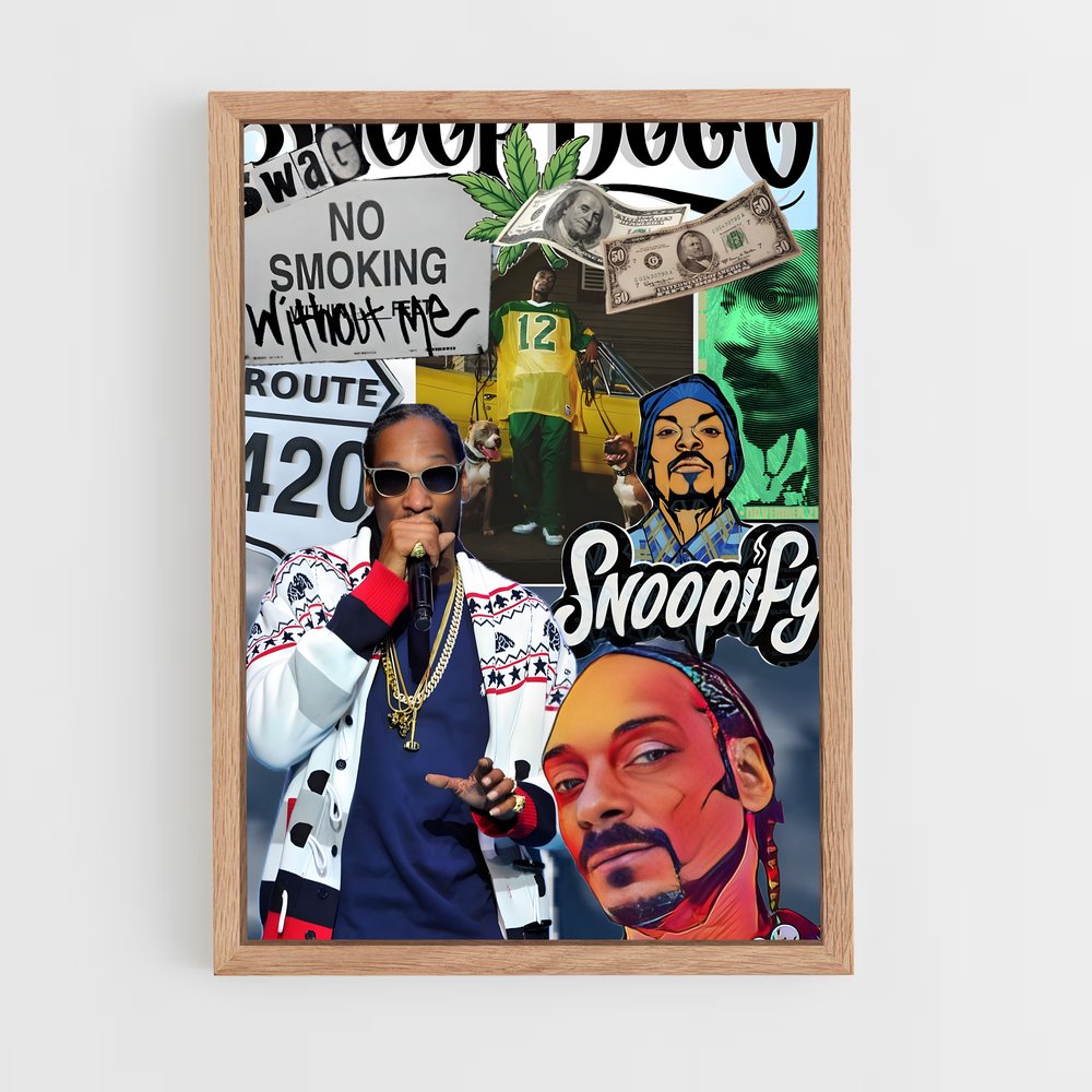 ap-snoop dogg-4 cadre Bois clair