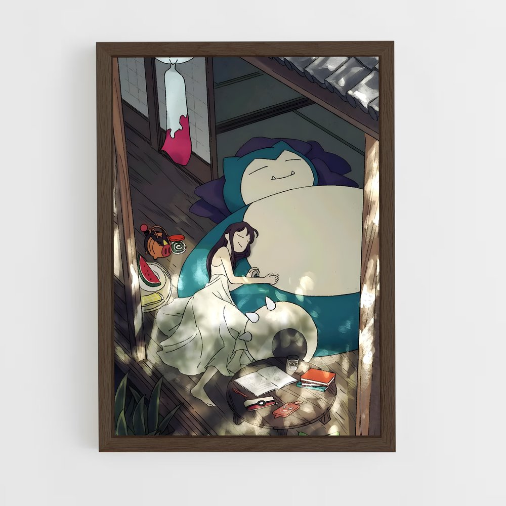 ap-snorlax-1 cadre Bois foncé