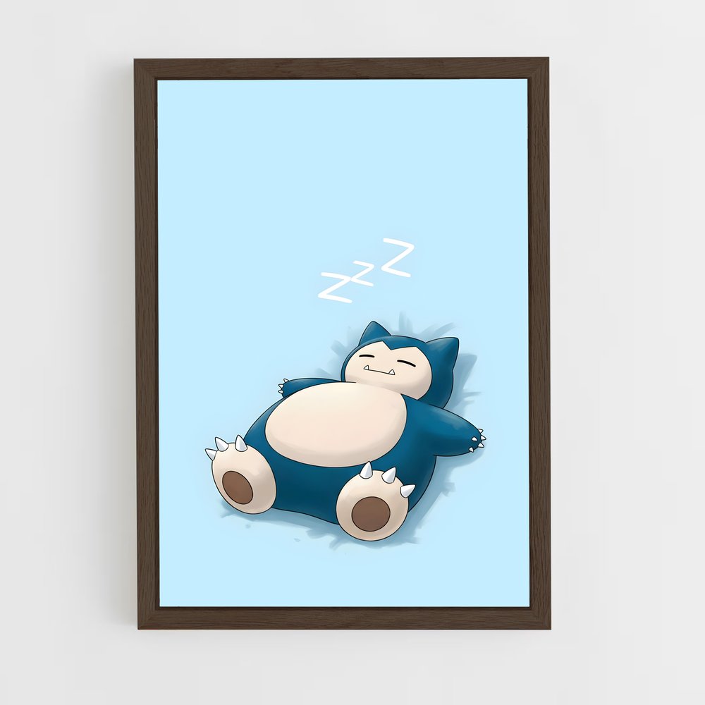 ap-snorlax-4 cadre Bois foncé