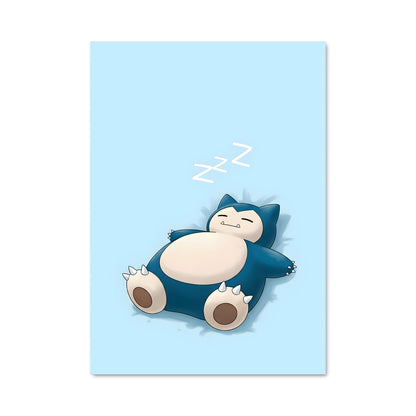 Poster Snorlax En Paix