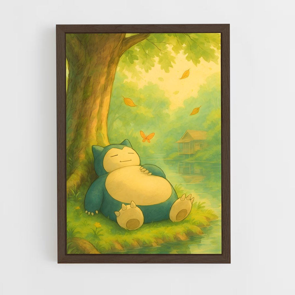 ap-snorlax-5 cadre Bois foncé
