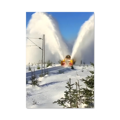 Poster Déneigeuse Puissante