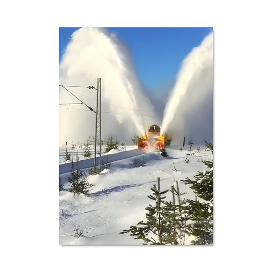 Poster Déneigeuse Puissante