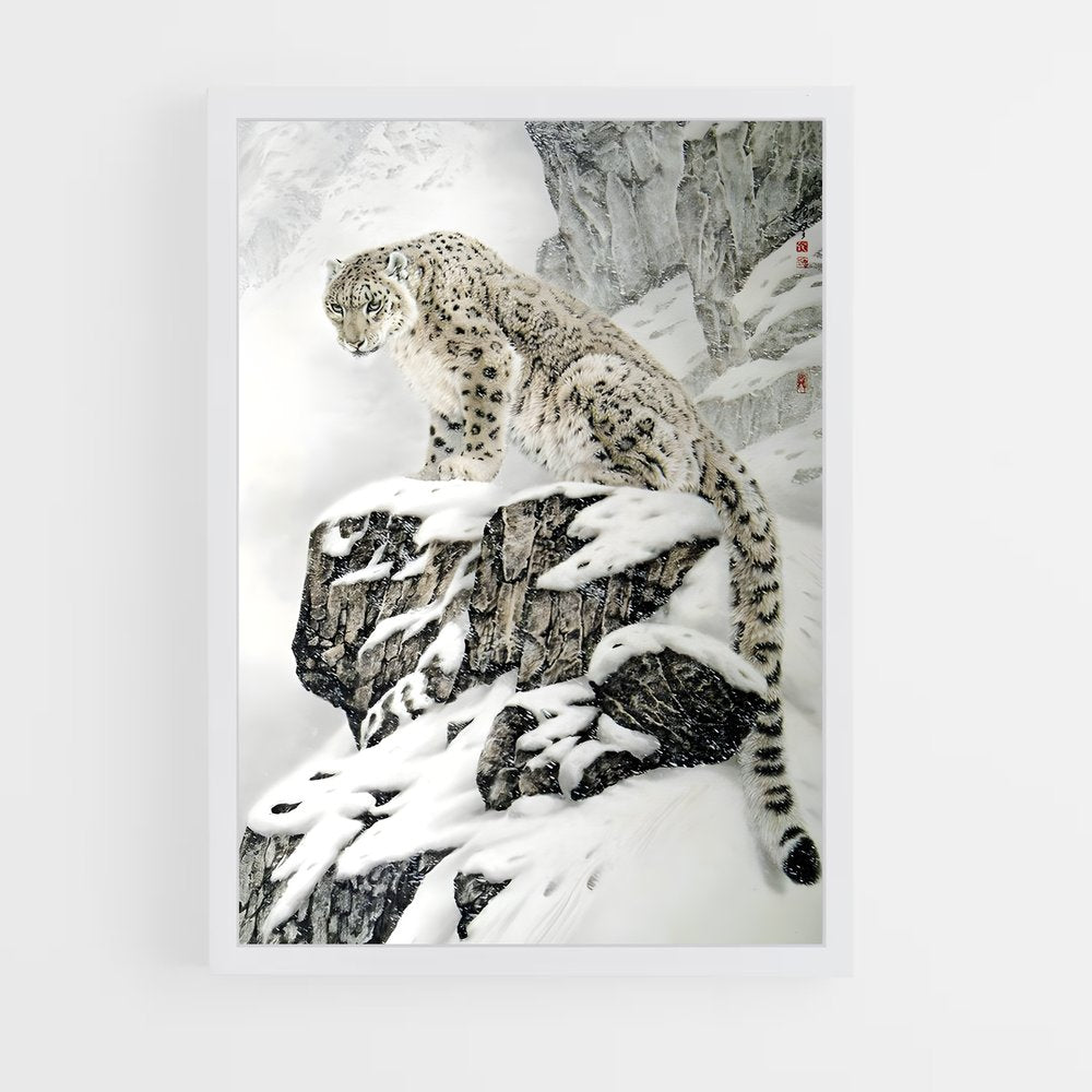 ap-snow leopard-4 cadre Blanc
