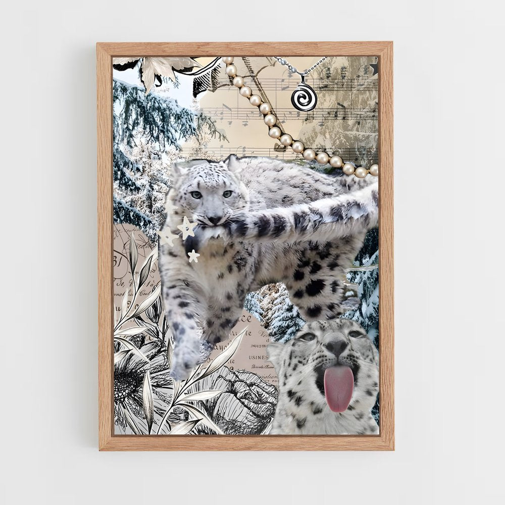 ap-snow leopard-6 cadre Bois clair