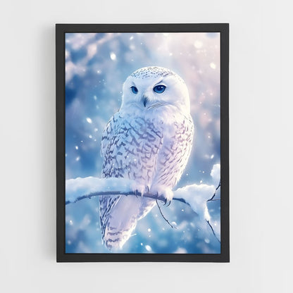 ap-snowy owl-12 cadre Noir