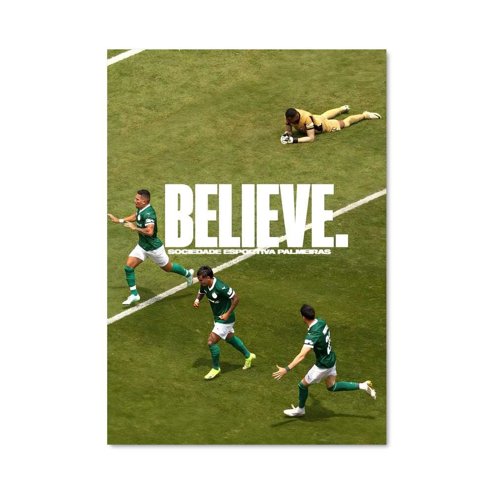 Poster Vert et Blanc en Action