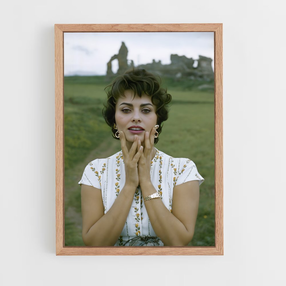 ap-sofia loren-3 cadre Bois clair