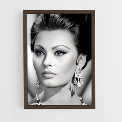 ap-sofia loren-6 cadre Bois foncé
