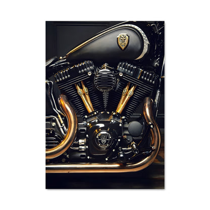 Poster Chrome et Or