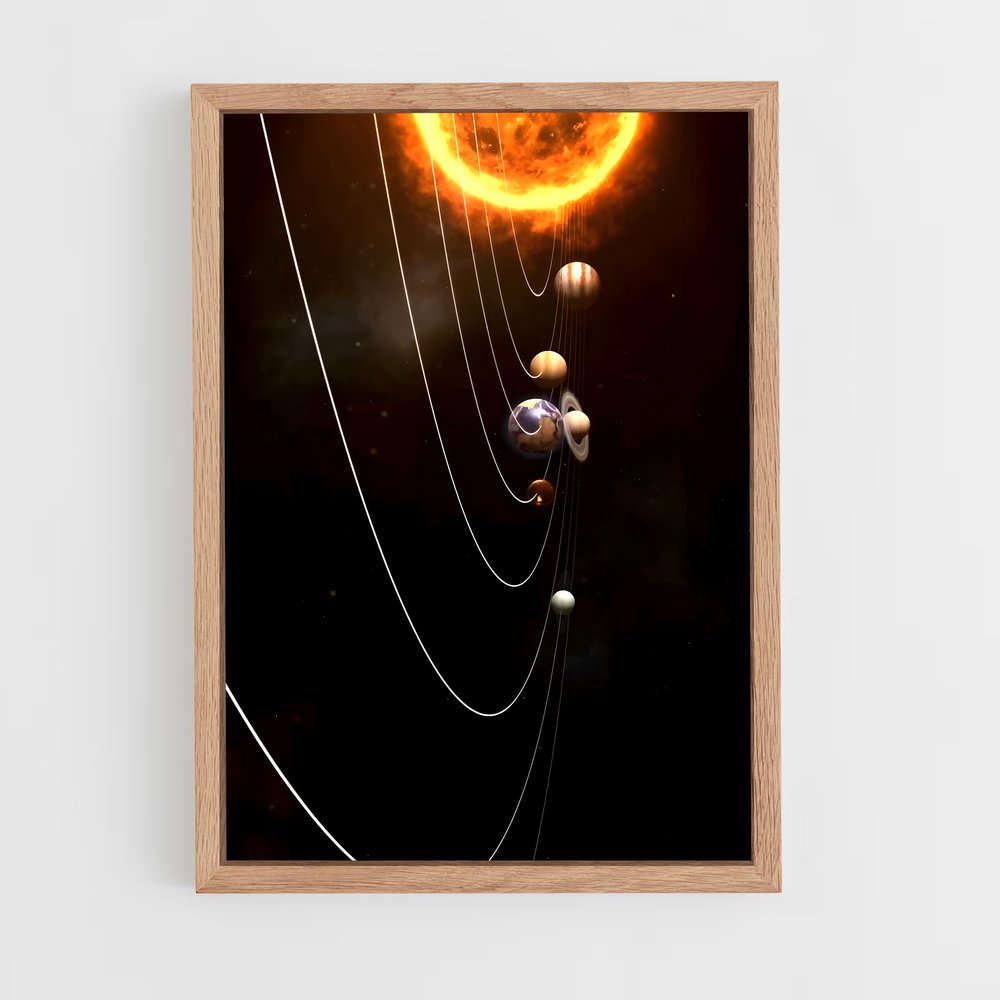 ap-solar system-1 cadre Bois clair