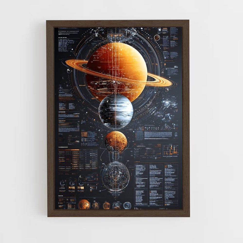 ap-solar system-2 cadre Bois foncé